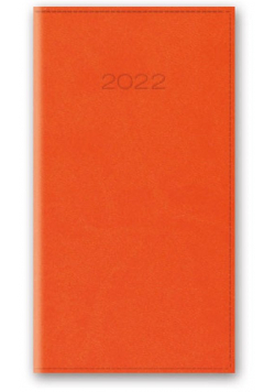Kalendarz 2022 11T A6 kieszonkowy pomarańcz vivella