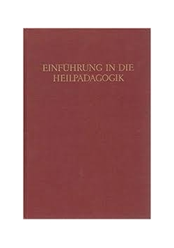 Einfuhrung in die heilpadagogik