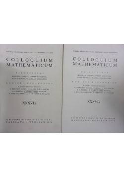 Colloquium Mathematicum zestaw 2 książek