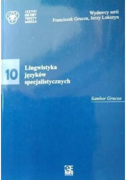 Lingwistyka języków specjalistycznych 10
