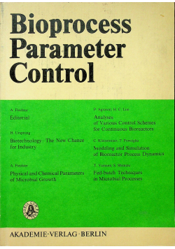 Bioprocess Parameter Control
