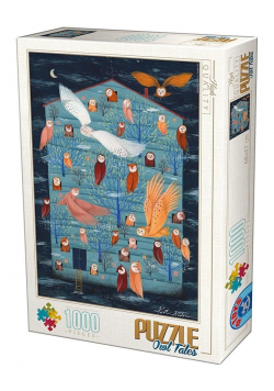 Puzzle 1000 Andrea Kurti, Sowy w domu