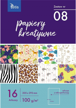 Papiery kreatywne A4 16 kartek nr 08 KB030-08