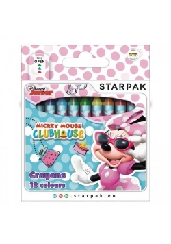 Kredki woskowe 12 kolorów Minnie
