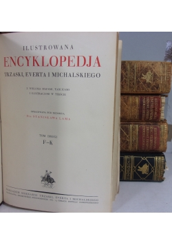 Ilustrowana Encyklopedja Trzaski, Everta i Michalskiego, 1927 r., zestaw 5 książek