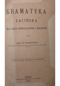 Gramatyka łacińska, 1880r.