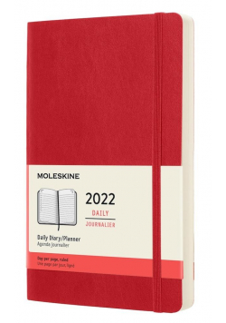 Kalendarz 2022 dzienny 12ML scarlet red