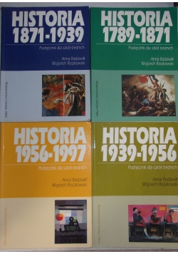 Historia, podręczniki dla szkół średnich- zestaw 4 książek