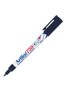 Marker permanentny Laundry czarny (12szt) ARTLINE