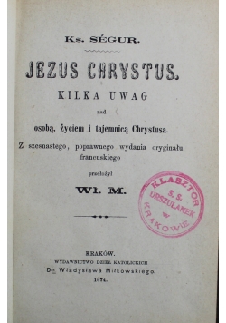Jezus Chrystus 1874 r.