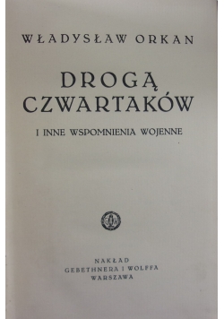 Drogą czwartaków, 1936 r.