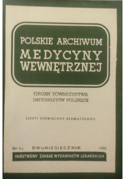 Polskie Archiwum Medycyny Wewnętrznej, Nr 6 a