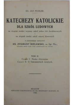 Katechezy Katolickie dla szkół ludowych, 1922 r.