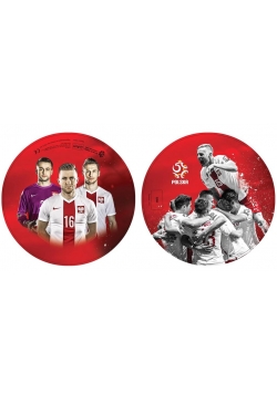 Piłka PZPN czerwona 23 cm TREFL