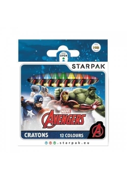 Kredki woskowe 12 kolorów Avengers