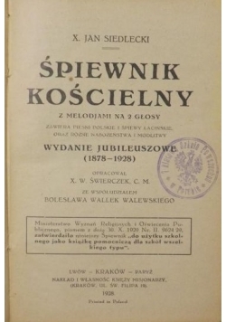 Śpiewnik Kościelny ,1928 r.