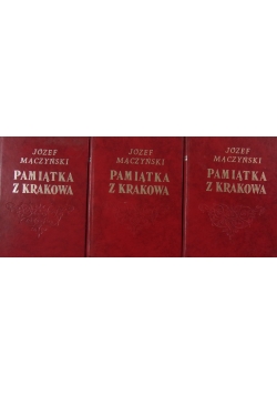 Pamiątka z Krakowa 3 tomy