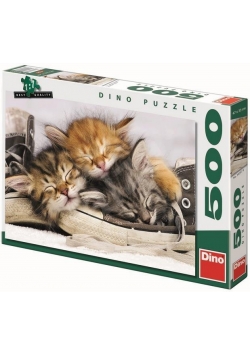 Puzzle 500 Kociak w bucie DINO
