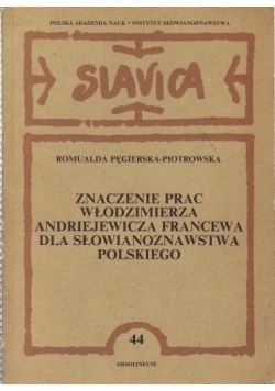 Znaczenie prac Włodzimierza Andriejewicza