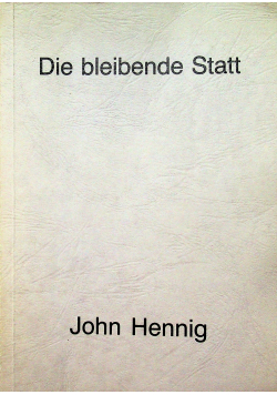 Die bleibende Statt