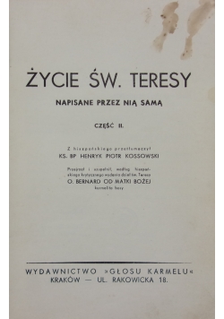 Życie napisane przez nią samą, cz.II