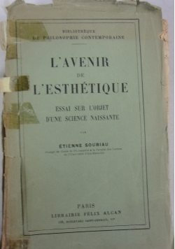 L`Avenir de L`Esthetique, 1929r.