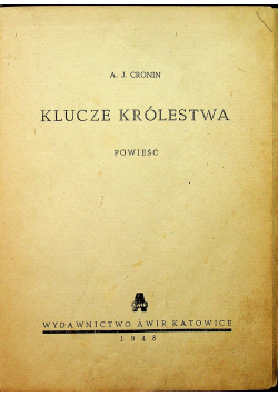 Klucze królestwa powieść 1948r