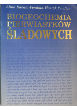 Biogeochemia pierwiastków śladowych