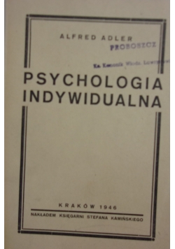 Psychologia indywidualna, 1946r.