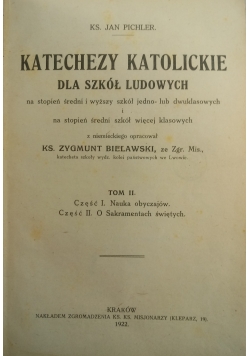 Katechezy Katolickie dla szkół Ludowych ,1922 r.