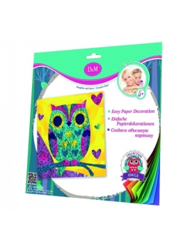 D&M Wyklejany obrazek 3D-mała sowa