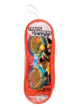 Okularki do pływania Transformers żółte + etui