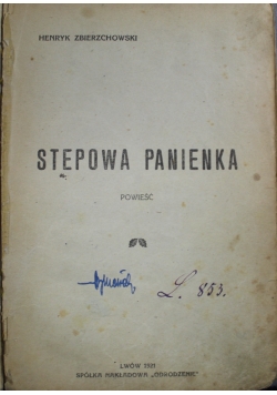 Stepowa panienka 1921 r.