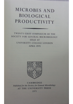 Microbes and Biological Productivity