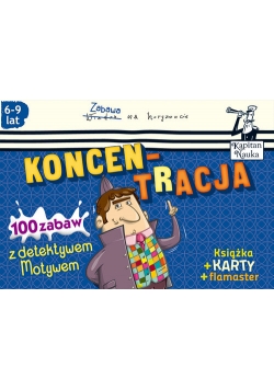 Koncentracja 100 zabaw z detektywem Motywem (6-9 lat)