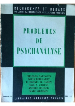 Problemes de psychanalyse