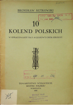 10 kolend polskich 1932r