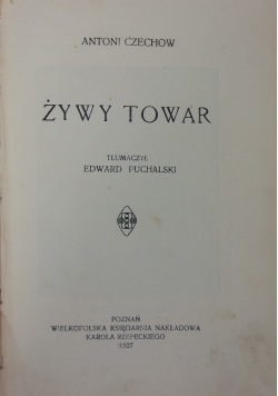 Żywot Towar ,1927 r.