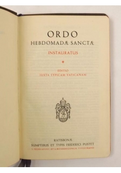 Ordo Hebdomadae Sanctae