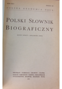 Polski słownik biograficzny, tom XX/2