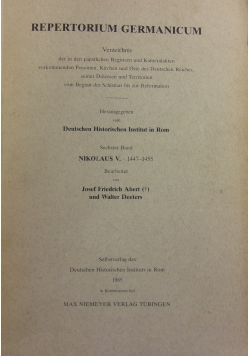 Repertorium germanicum