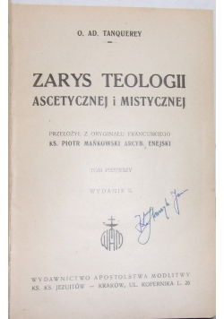Zarys Teologii Ascetncznej i Mistycznej