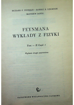 Feynmana Wykłady z Fizyki, tom II