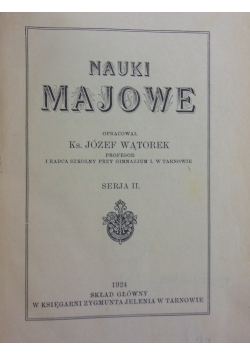 Nauki Majowe ,1924r.