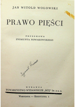 Prawo pięści 1939 r.