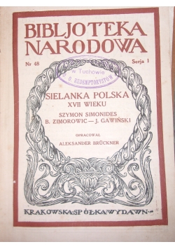 Sielanka Polska XVII wieku, 1922 r.