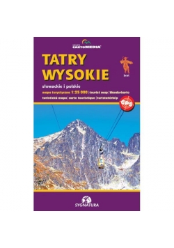 Tatry wysokie słowackie i polskie mapa