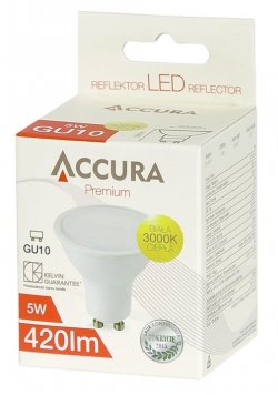 Żarówka LED ACCURA Premium, GU10, 5W