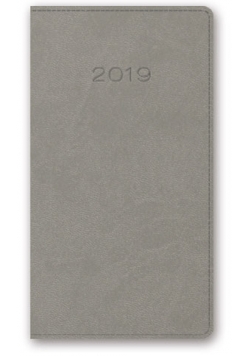 Kalendarz 2019 11T A6 kieszonkowy szary vivella