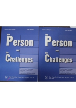 The Person and the Challenges  2 tomy